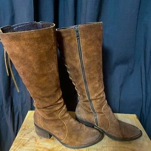 BORN distressed suade leather. ADORABLE!!